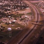 1975c aerial of Interstate 35 southbound