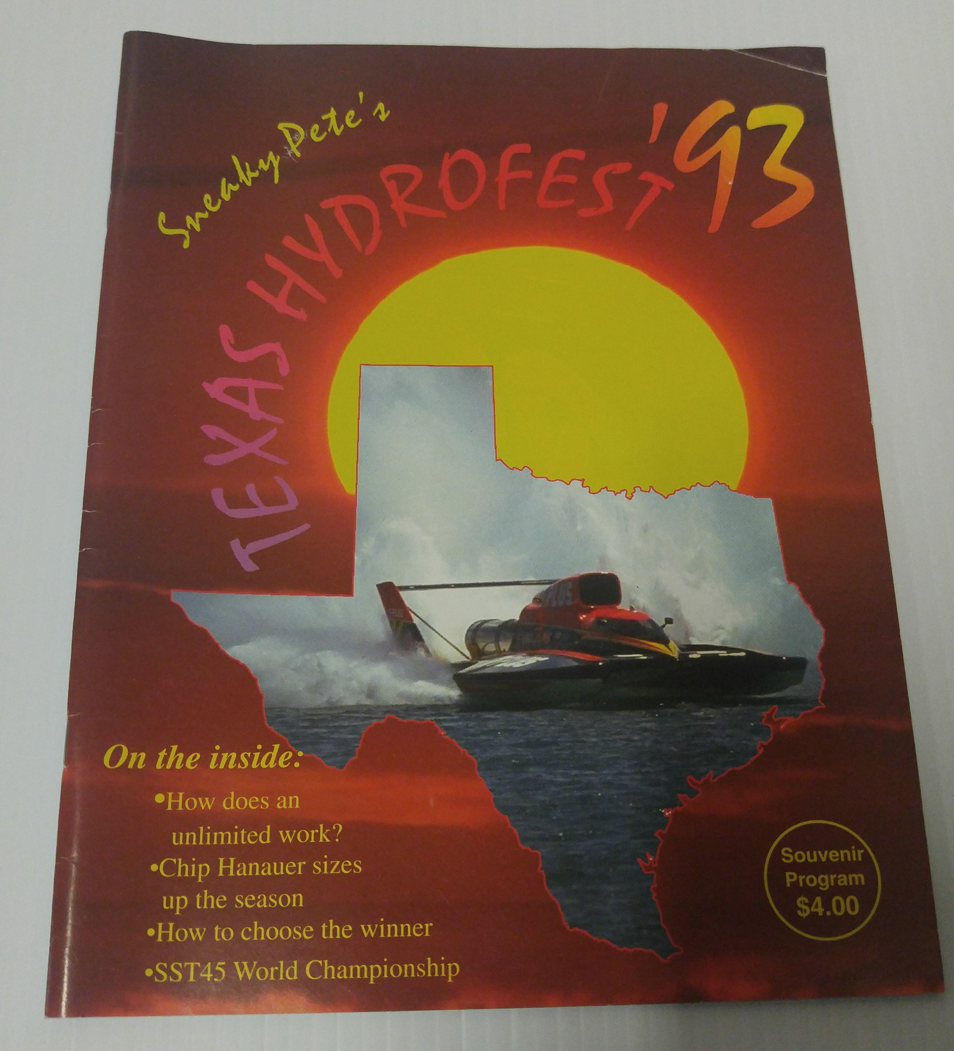 1993 Program – Sneaky Pete’s Texas Hydrofest