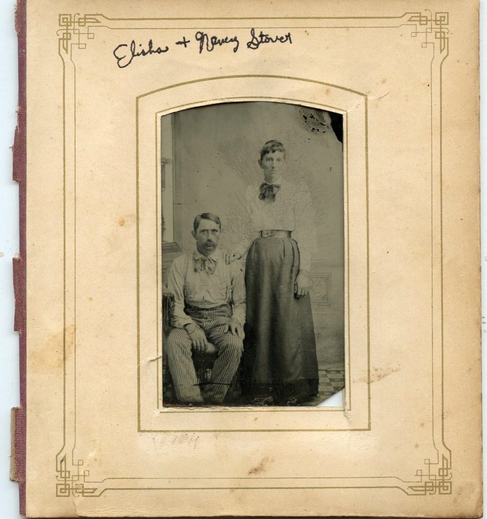 1860s Tintype Photo - Elisha and Nancy Stover