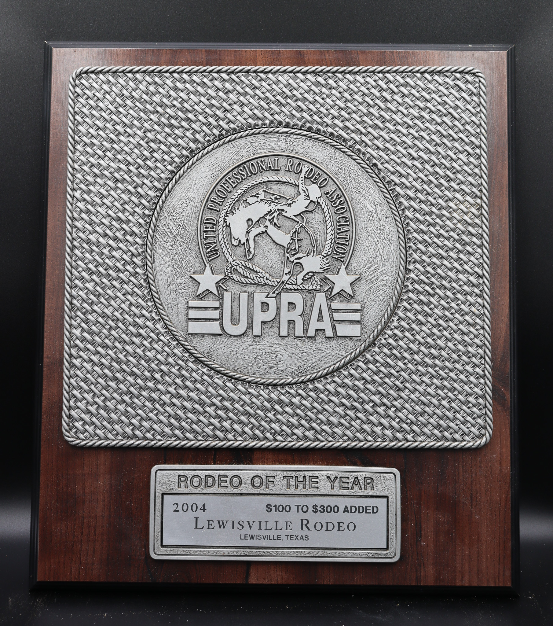 2004 Plaque – UPRA Rodeo of the Year