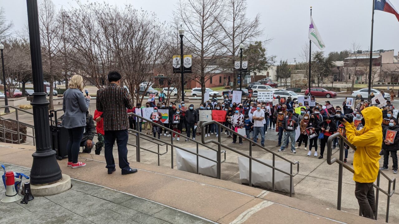 2021 Myanmar Protest at City Hall 01